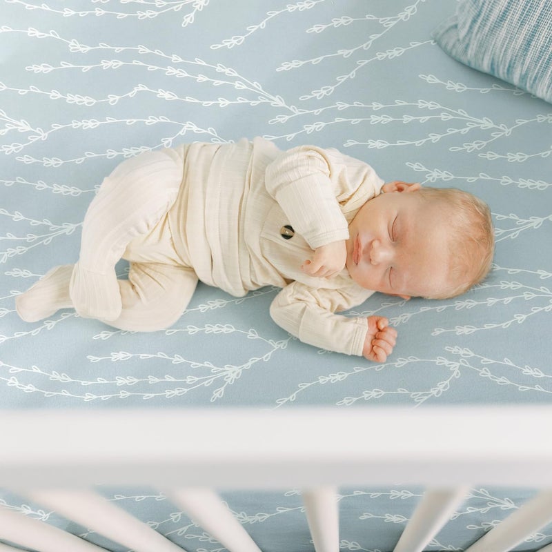 GRSSDER Pack n Play Sheets Fitted 3 Pack, Stretchy Ultra Soft Jersey Knit Pack and Play Sheets, Universal Fitted Portable/Mini Crib Mattresses Snug and Safe, Space Stylish Print - Image 4